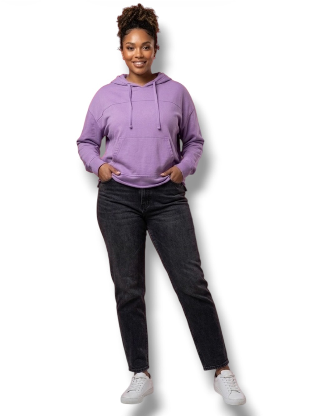 Modern Canvas Hoodie Lilac Purple Women’s 2XL Relaxed Fit Everyday Comfort